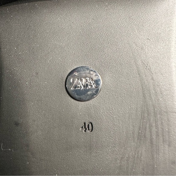 Zara Women's Black Studded Loafers - Picture 8 of 9